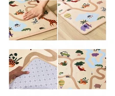 Bez Marki MATA PIANKOWA EDUKACYJNA Didelė DYWAN 2w1 su PIANKĄ MEMORY 160 X 120 BEZ BPA