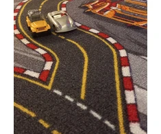 Bez Marki MAŁY DYWANIK DZIECIĘCY KOLOROWA MATA ULICE CARS DO ZABAWY 80x120