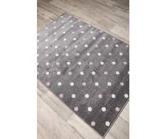 Bez Marki Mažas vaikiškas kilimėlis, pilkas su taškeliais, Bambino SOFT vaikiškas kilimėlis 80x150