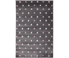 Bez Marki Mažas vaikiškas kilimėlis, pilkas su taškeliais, Bambino SOFT vaikiškas kilimėlis 80x150