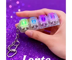 Bez Marki Mechaninė klaviatūros LED paspaudimų priemonė Antistresinis raktų pakabukas Fidget Switch Clicker