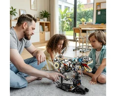 Bez Marki MECHANINIS DINOZAURŲ T-REX BLOKŲ RINKINYS SU ŽAISLAIS ŽAISLAIS