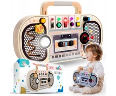 Bez Marki Medinė Montessori lenta 11in1: lavinamoji, muzikinė, skirta vaikams