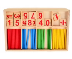 Bez Marki Mediniai skaičiavimo pagaliukai vaikams, Montessori