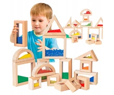 Bez Marki MEDINIŲ JAUTINIŲ KALULŲ RINKINYS 15 EL CHILDREN MONTESSORI KONSTRUKCIJA