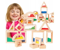 Bez Marki MEDINIŲ JAUTINIŲ KALULŲ RINKINYS 15 EL CHILDREN MONTESSORI KONSTRUKCIJA