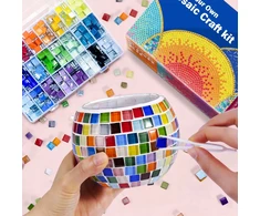 Bez Marki MEGA FUN CHEAP Rinkinys mozaikinei žvakidei sukurti