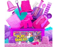 Bez Marki MEGA RINKINYS KINETINIAI SMĖLĖS ARKLAI VIENRAGIS 4 SPALVOS + GLITTER + DĖŽĖ