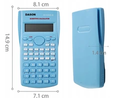 Bez Marki Mėlyna Scientific Calculator 240 Functions 2 Line School