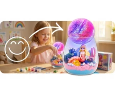 Bez Marki Mermaid Set Creative Night Lamp For Girls Kinetic Sand, DIY