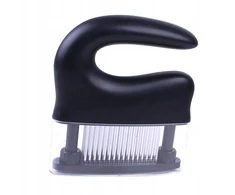 Bez Marki Mėsos minkštinimo įrankis su „Comfort Grip“ jautienos kepsnių gabalėliu, sunkiu juodu