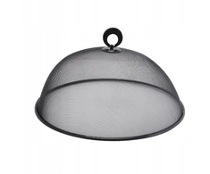 Bez Marki Metalinio tinklinio ekrano maisto dangtelis Daugkartinis 28 cm daugkartinio naudojimo kupolinis juodas ekranas