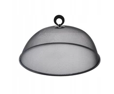 Bez Marki Metalinio tinklinio ekrano maisto dangtelis Daugkartinis 28 cm daugkartinio naudojimo kupolinis juodas ekranas