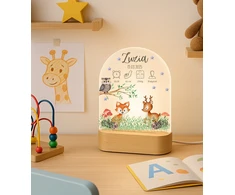 Bez Marki METRYCZKA LAMPKA nocna LED dziecięca narodziny chrzest prezent chrzestnej