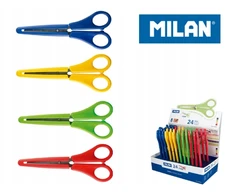 Bez Marki Milan mokyklinės žirklės su apsaugine danga, 14.7 cm