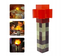 Bez Marki Minecraft Torche Led Lempa, 4 Spalvos, Usb Įkrovimas, 31cm