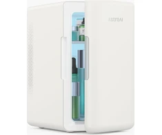 Bez Marki MINI FRIDGE 6L NEŠIOJAMASIS Šaldytuvas BEIGE KOMPAKTINIS KELIONINIS ŠALDYTUVAS