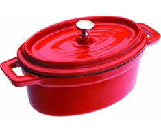 Bez Marki MINI KETUS PUODAS, OVALUS, Emaliuotas, 0,5L, INDUKCINIS, 15X10CM