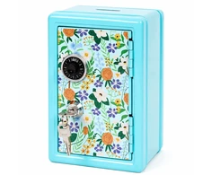 Bez Marki MINI SEJF SKARBONKA SZYFROWY ZAMEK KLUCZE dla DZIECI METALOWY 18x12cm