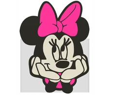 Bez Marki Minnie Mouse pieštukų dėklas - darbalaukio organizatorius vaikams