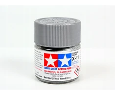 MODELIAVIMO AKRILINIAI DAŽAI Sidabrinis METALLIC TAMIYA 10ml X-11 CHROME Sidabrinis