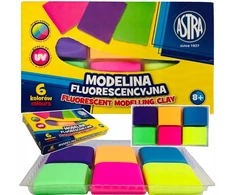 Bez Marki MODELINA Fluorescencyjna 6 KOLORÓW dla Dzieci jaskrawe ASTRA SOLINA JAKOŚĆ