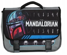 Bez Marki Mokyklinė rankinė 38 cm – Žvaigždžių karai / The Mandalorian | Juoda ir pilka | Bagtroteris