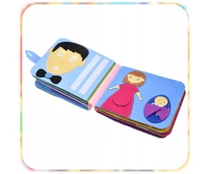 Bez Marki MONTESSORI UGDOMOJI KNYGA JAUTIMO KNYGA VAIKAMS SU VELCRO