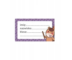 Bez Marki Naklejki na zeszyt/książkę KONIKI 40X70MM
