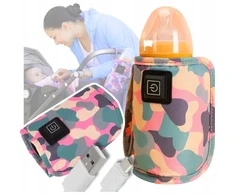 Bez Marki NEŠIMASIS TURISTINIS ŠILDYTUVAS PIENO BUTELIAMS TRAVEL LAYETTE USB 5V