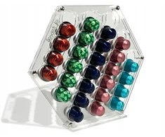 Bez Marki Nespresso Hexagon plexiglass kavos kapsulių stovas
