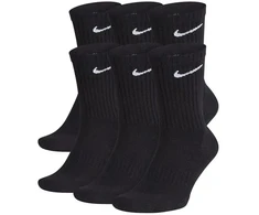 Bez Marki Nike juodos medvilnės Everyday Dri-Fit kojinės, 34-38 dydis, 6 poros