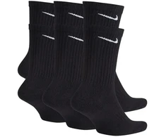 Bez Marki Nike juodos medvilnės Everyday Dri-Fit kojinės, 34-38 dydis, 6 poros