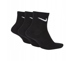Bez Marki Nike kojinės juodos kulkšnies kojinės medvilninės SX4926-101 3Pak 38-42