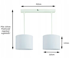 Pakabinamas šviestuvas Bez Marki Nowoczesna Lampa Wisząca, sufitowa, żyrandol Modny abażur 20cm pilka Led