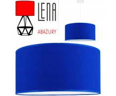 Pakabinamas šviestuvas Bez Marki Nowoczesna Lampa wisząca, sufitowa, abażur 40cm mėlyna chaber żyrandol,