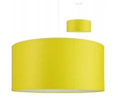 Pakabinamas šviestuvas Bez Marki Nowoczesna Lampa wisząca sufitowa żyrandol geltona słoneczny abażur 40cm Led