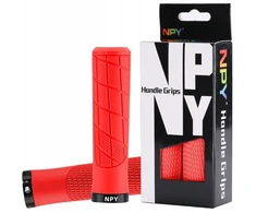 Bez Marki NPY Grips Dviračių rankenos vairo rankenoms RAUDONOS susuktos rankenos