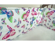 Bez Marki Ochraniacz bawełniany do łóżeczka ochraniacz na szczebelki 30X360cm motyl t