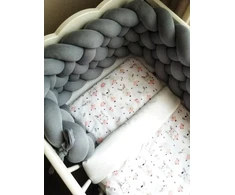 Bez Marki Ochraniacz do łóżeczka pleciony warkocz 200cm Aukštas 30CM kokon kolory