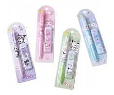 Bez Marki OŁÓWEK AUTOMATYCZNY 1 SZT. SANRIO KAWAII Rinkinys WKŁADÓW 20 SZT. KUROMI
