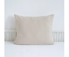 Bez Marki Pagalvės užvalkalas 45x45 medvilninis muslinas, minkštas, pralaidus orui, smėlio spalvos