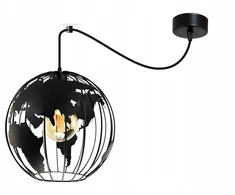Pakabinamas šviestuvas Bez Marki Pająk żyrandol lampa młodzieżowa GLOBUS 1 Juoda lampy sufitowe żyrandol