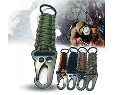 Bez Marki Paracord karabinas raktų pakabukas lauko reikmenims