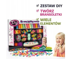 Bez Marki „Pasidaryk pats“ karoliukų apyrankių GAMYBOS RINKINYS + MAŠINA 12 RIČIŲ