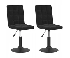 Bez Marki Pasukamos stalo kėdės 40x52x(102,5-117,5)cm, juodos