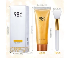 Bez Marki PEEL OFF MASK 3 GOLD ANTIRUKŠČIŲ DRĖKINANTIS GEL