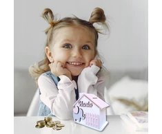 Bez Marki PIGGY BANK su pavadinimu KRIKŠTO JUbiliejaus GIMTADIENIS Piggy bankkas su graviravimu