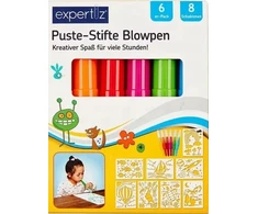 Bez Marki Pisaki Dmuchane EXPERTIZ Blowpen Aerograf 6szt +8 Szablonów