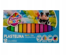Bez Marki Plastelinos rinkinys vaikams, 12 pastelinių spalvų, minkšta